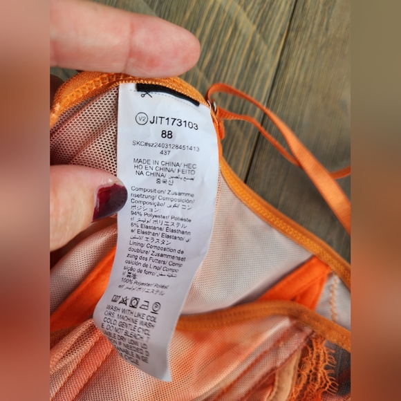 Orange Colorful Sunset Tiw Die Corset Top Xs Unbranded - Picture 7 of 8